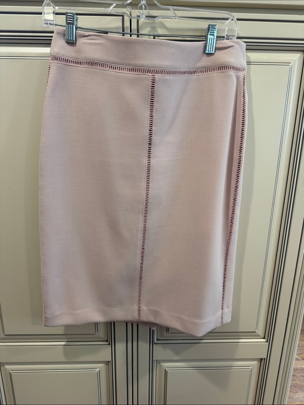 Ann Taylor Blush Pink Ponte Pencil Skirt